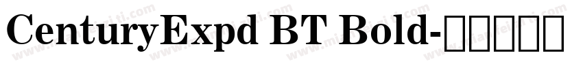 CenturyExpd BT Bold字体转换